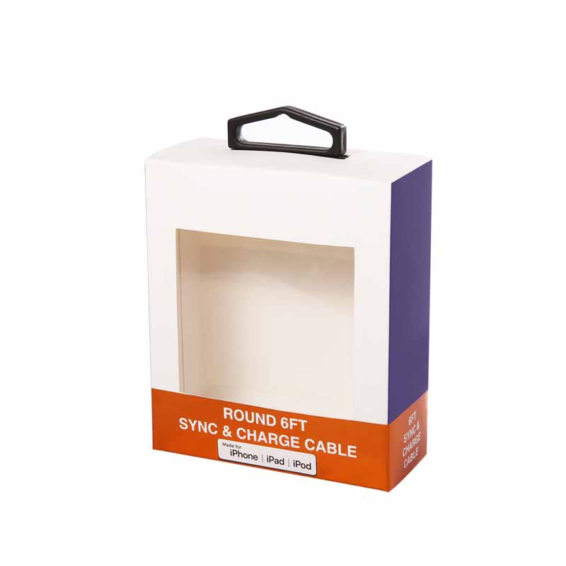 Glanzende laminering gift pakket venster doos papier verpakking dozen met duidelijk venster