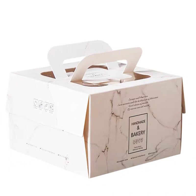 Custom verjaardagstaart doos vouwen gebakken voedsel verpakking doos